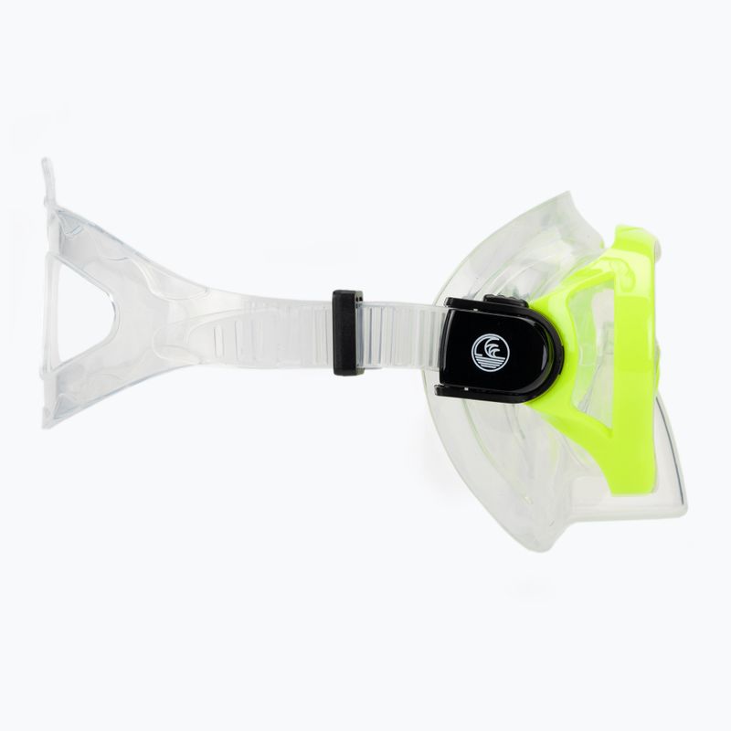 Set de snorkeling pentru copii AQUASTIC Minke mască + tub verde 4