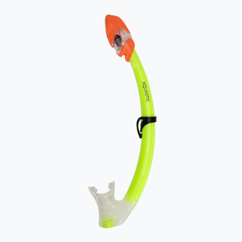 Set de snorkeling pentru copii AQUASTIC Minke mască + tub verde 6