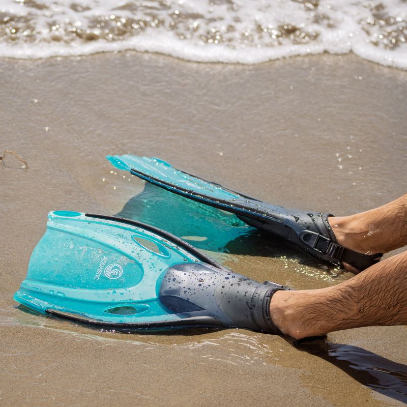 Set de snorkeling AQUASTIC Jetty mască + tub + labe albastru 18