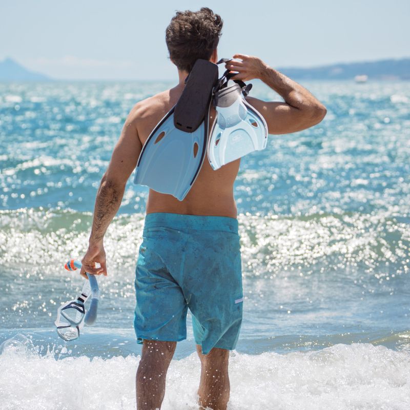 Set de snorkeling AQUASTIC Shoal mască + tub + labe albastru 15