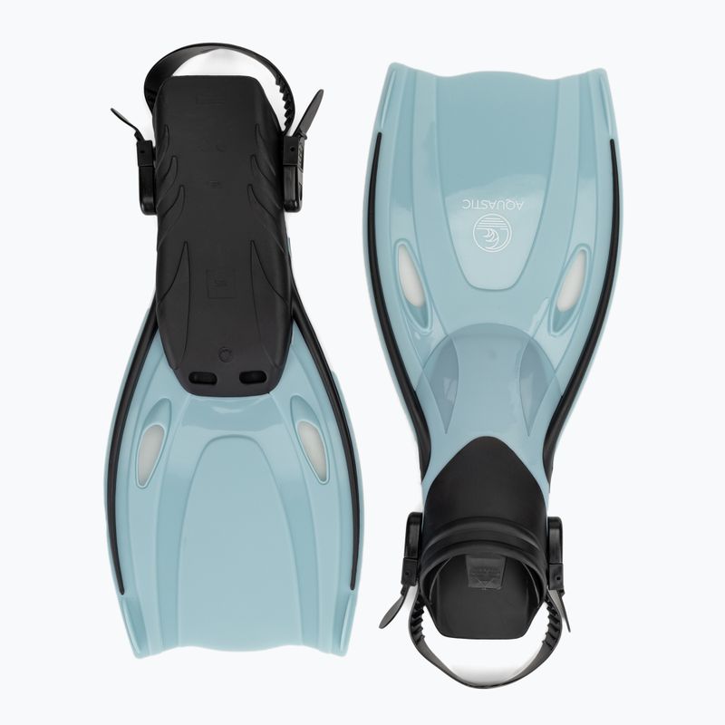 Labe de snorkeling AQUASTIC Shoal albastru 2