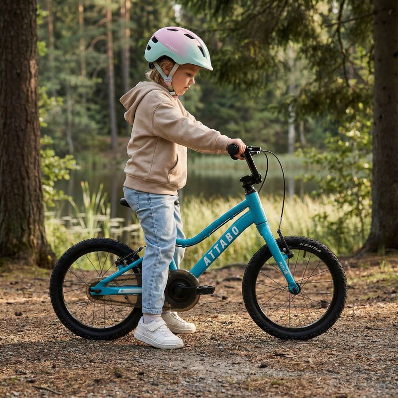 Bicicletă pentru copii ATTABO EASE 16" 7,3 kg turcoaz 6