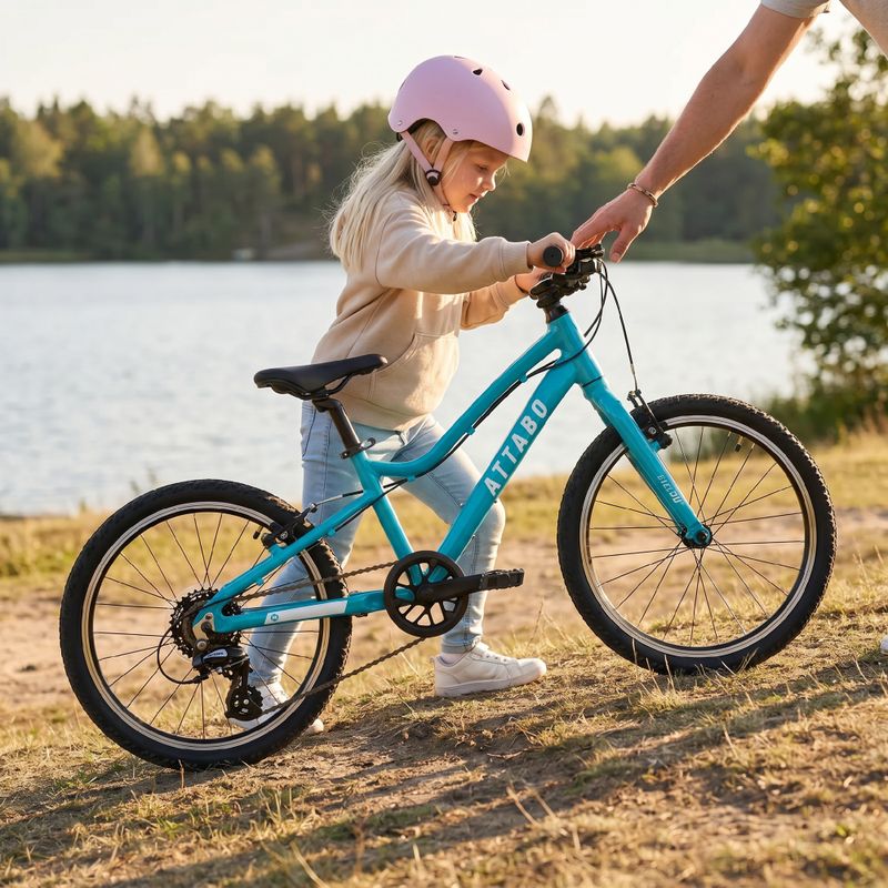 Bicicletă pentru copii  ATTABO EASE 20" 9,1 kg turcoaz 6