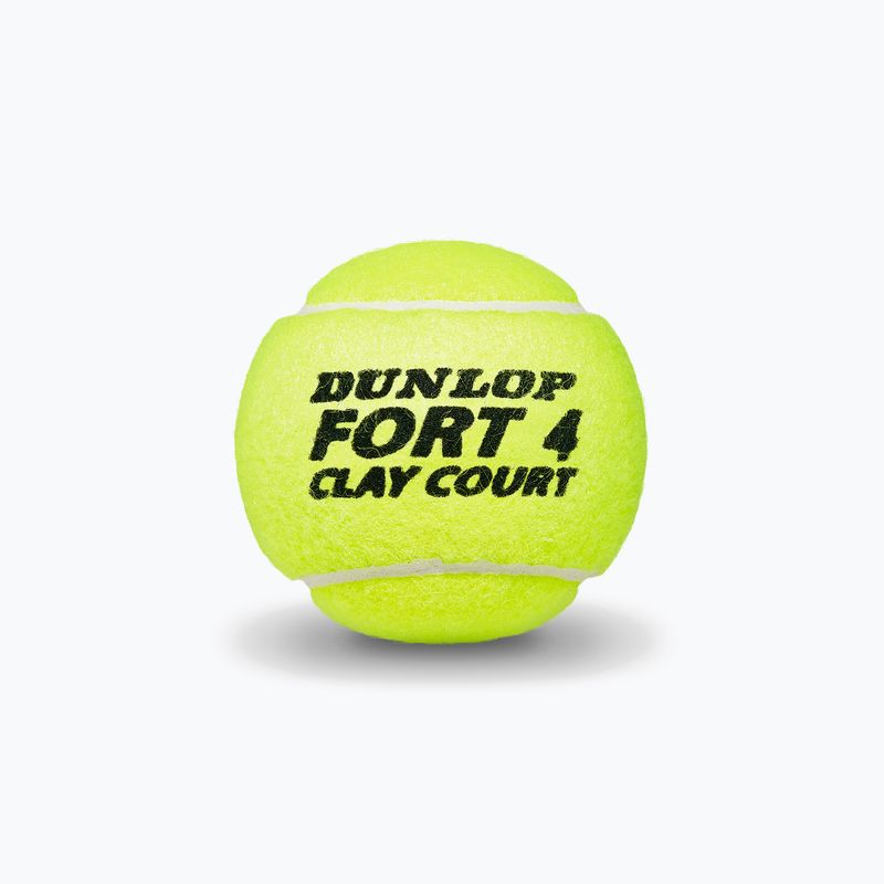 Mingi de tenis Dunlop Fort Clay Court 4B 18 x 4 buc. galben 601318 3