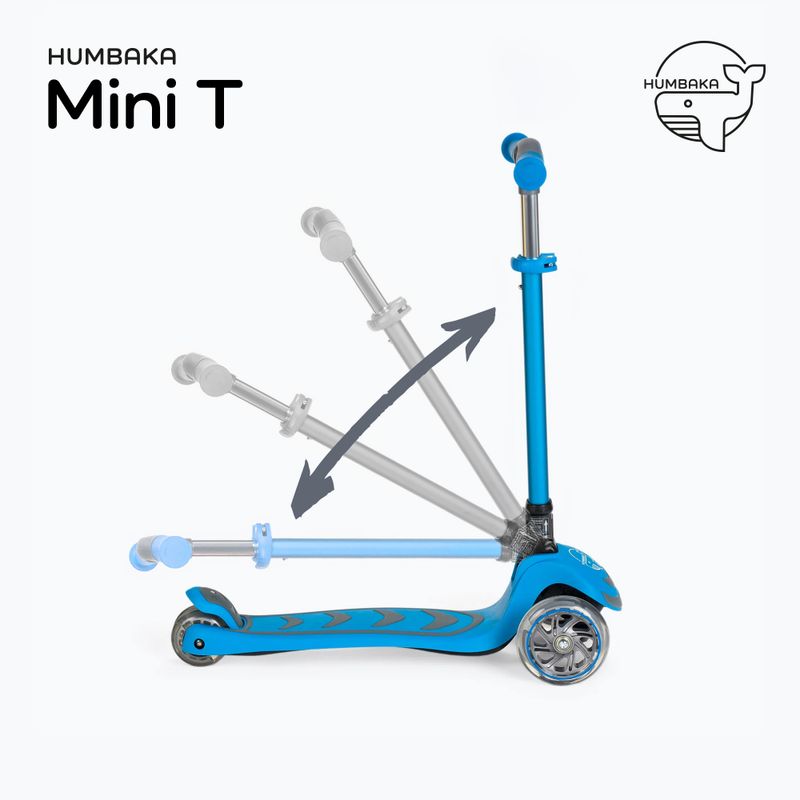 HUMBAKA Mini T scuter cu trei roți pentru copii albastru HBK-S6T 3