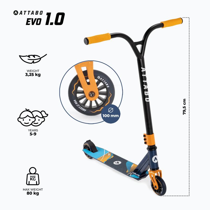 Trotineta pentru copii ATTABO EVO 1.0 albastru ATB-ST05 2