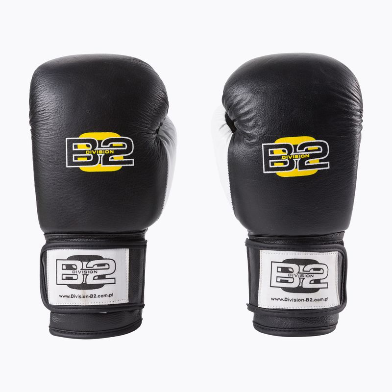 Mănușă de box Divizia B-2 alb/negru DIV-SG01