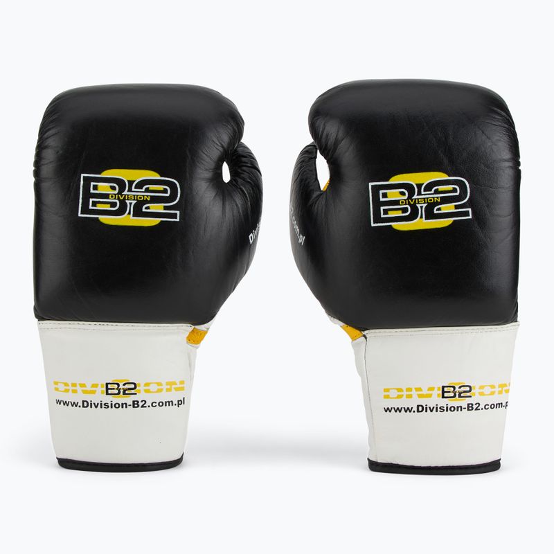 Mănuși de box  DIVISION B-2 DIV-PFG1500 Pro 3-Layer Foam black/white 2