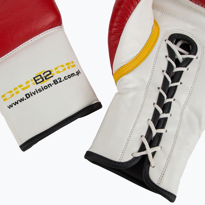 Mănuși de box  DIVISION B-2 DIV-PFG1500 Pro 3-Layer Foam red/white 6
