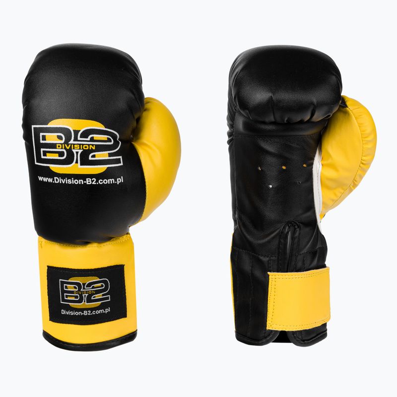 Divizia B-2 copii set de box 7 kg sac + 6 oz mănuși de box negru DIV-JBS0002 5