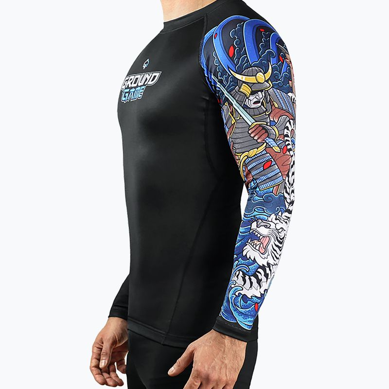 Jachetă pentru bărbați Ground Game Yokai 3.0 Rashguard negru/albastru