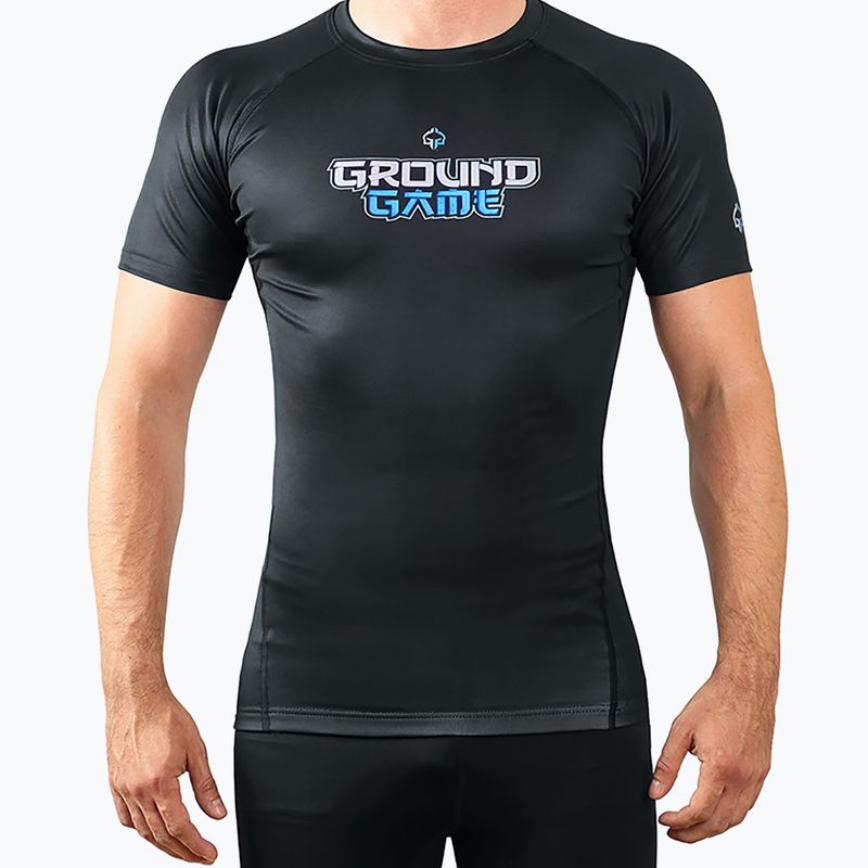 Jachetă pentru bărbați Ground Game Yokai 3.0 Rashguard negru 22RASHYOK3SS