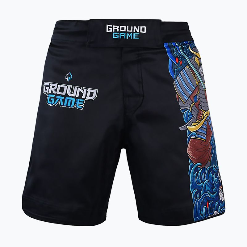 Pantaloni scurți MMA pentru bărbați Ground Game MMA Yokai 3.0 negru 22SHORTSMMAYOK3