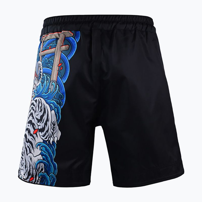 Pantaloni scurți MMA pentru bărbați Ground Game MMA Yokai 3.0 negru 22SHORTSMMAYOK3 4