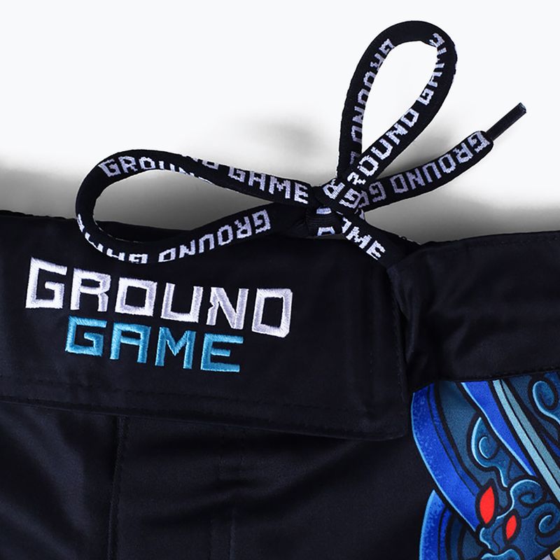 Pantaloni scurți MMA pentru bărbați Ground Game MMA Yokai 3.0 negru 22SHORTSMMAYOK3 5