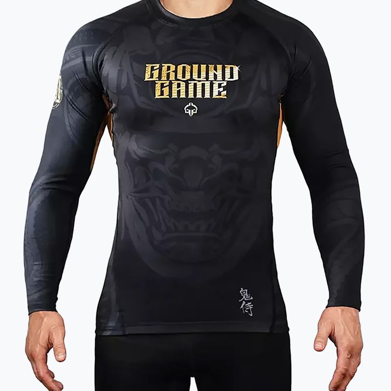 Ground Game Oni Oni Samurai Rashguard negru 22RASHLSSAM3