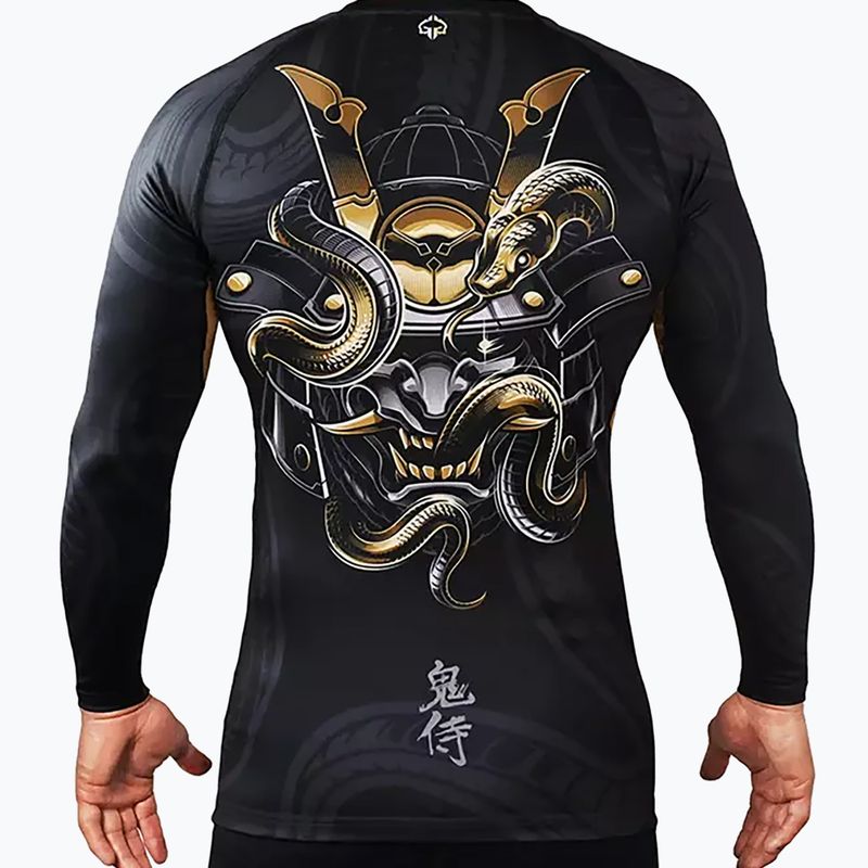 Ground Game Oni Oni Samurai Rashguard negru 22RASHLSSAM3 3