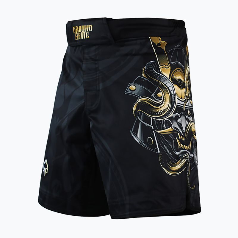 Pantaloni scurți MMA Ground Game MMA pentru bărbați Oni Samurai negru 22SHORMMASAM3 2