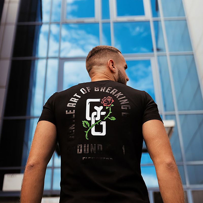 Tricou Ground Game Rose pentru bărbați negru