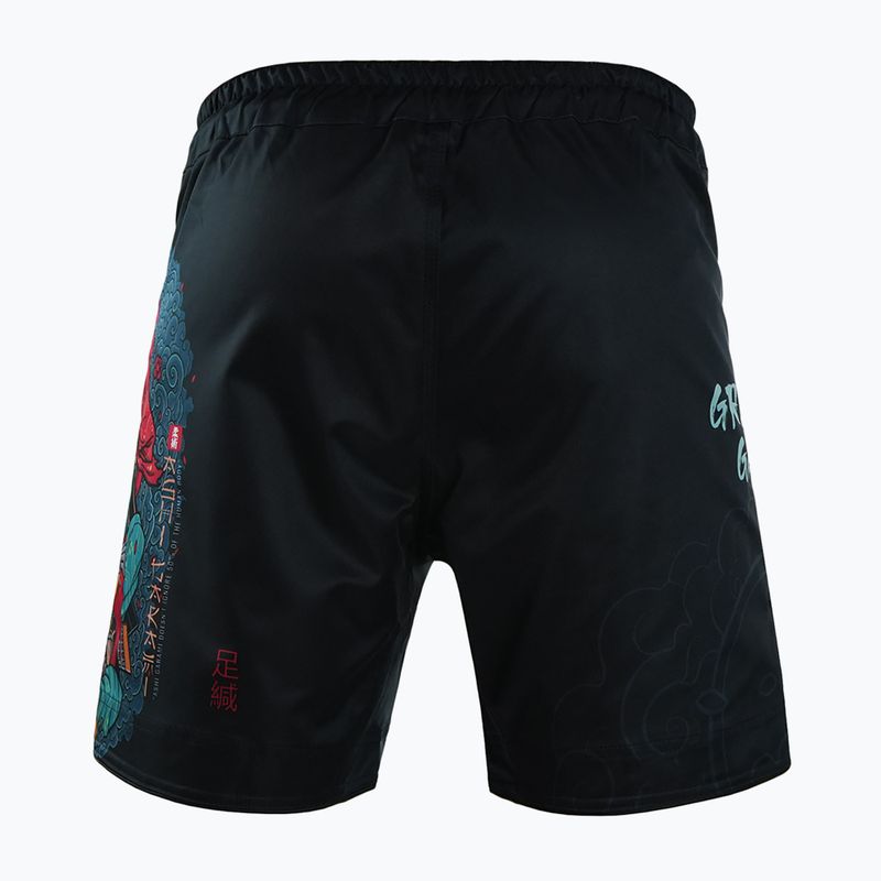 Pantaloni scurți de antrenament pentru bărbați Ground Game MMA Ashi Garami multicolor 2