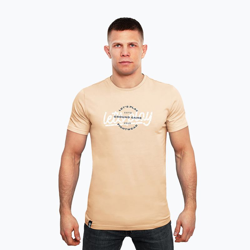 Tricou pentru bărbați Ground Game Play maro
