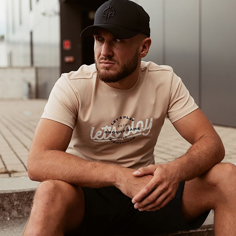 Tricou pentru bărbați Ground Game Play maro 6