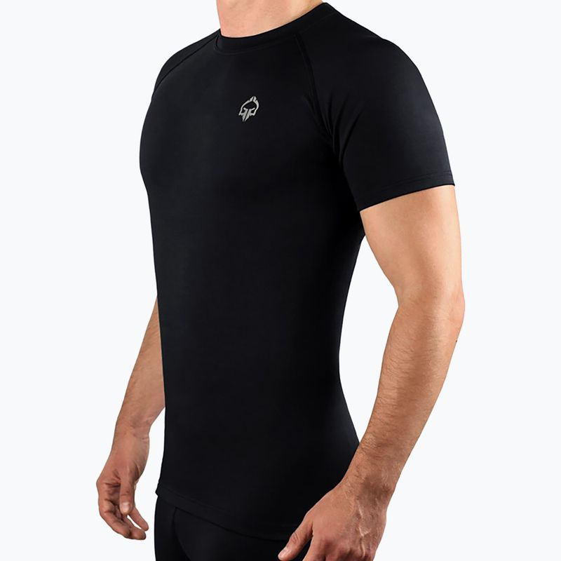 Rashguard Ground Game Essential Platinum negru 3