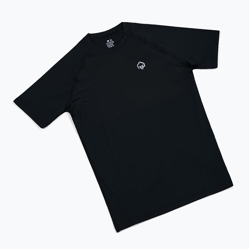 Rashguard Ground Game Essential Platinum negru 4