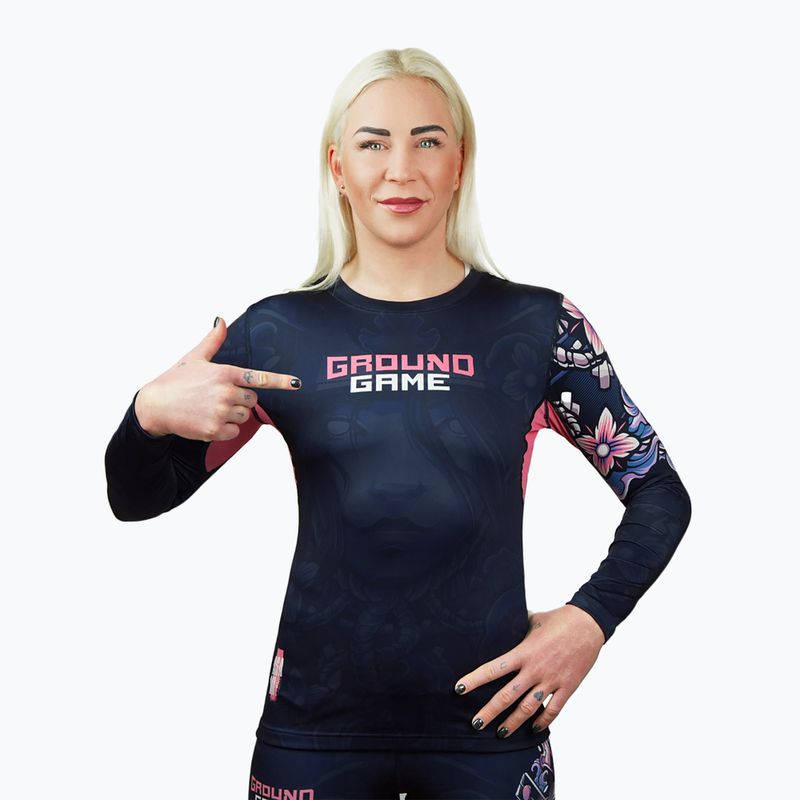 Rashguard longsleeve pentru femei Ground Game Asami multicolor