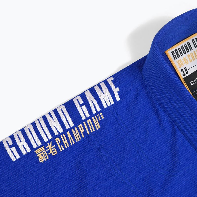 GI de jiu-jitsu brazilian Ground Game Champion 3.0 albastru 14