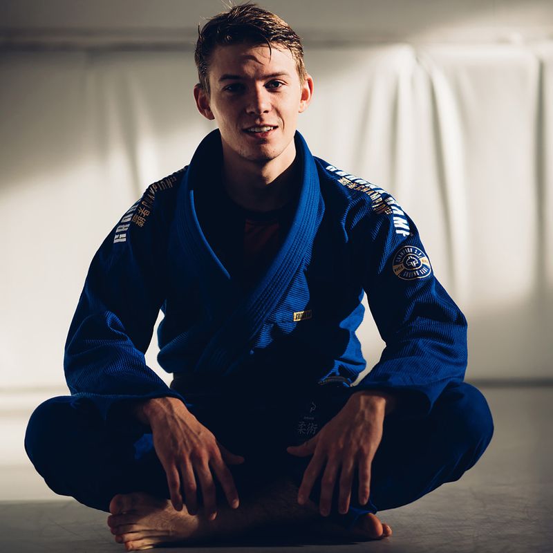 GI de jiu-jitsu brazilian Ground Game Champion 3.0 albastru 19