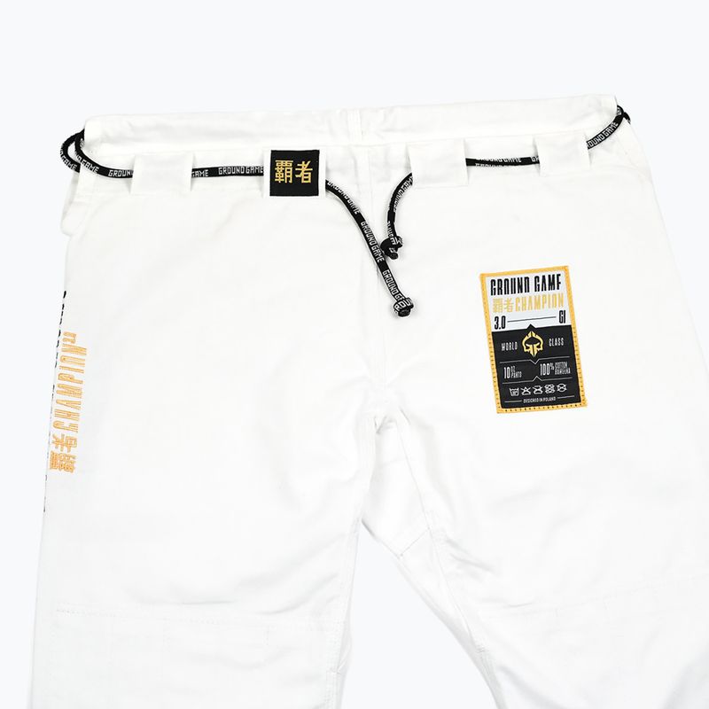 GI de jiu-jitsu brazilian Ground Game Champion 3.0 alb 20