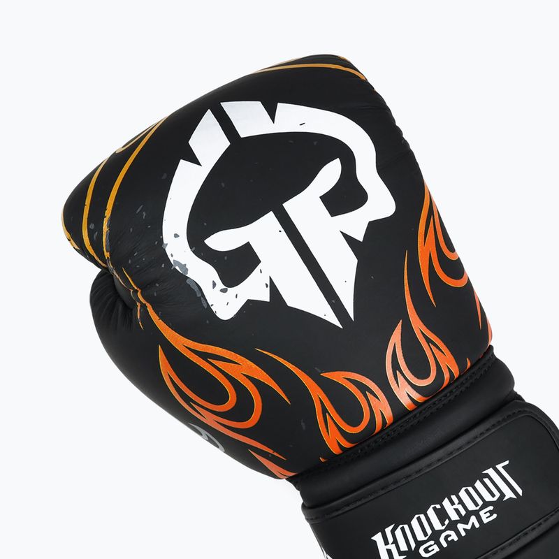 Mănuși de box Ground Game Flames negru