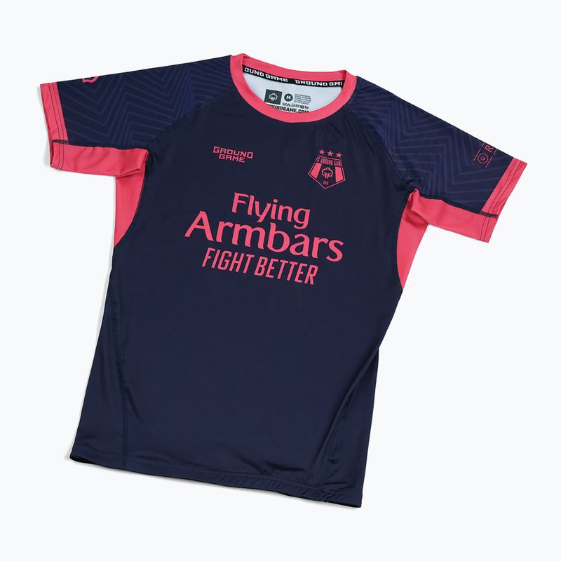 Rashguard Ground Game FC Armbar albastru marin 3