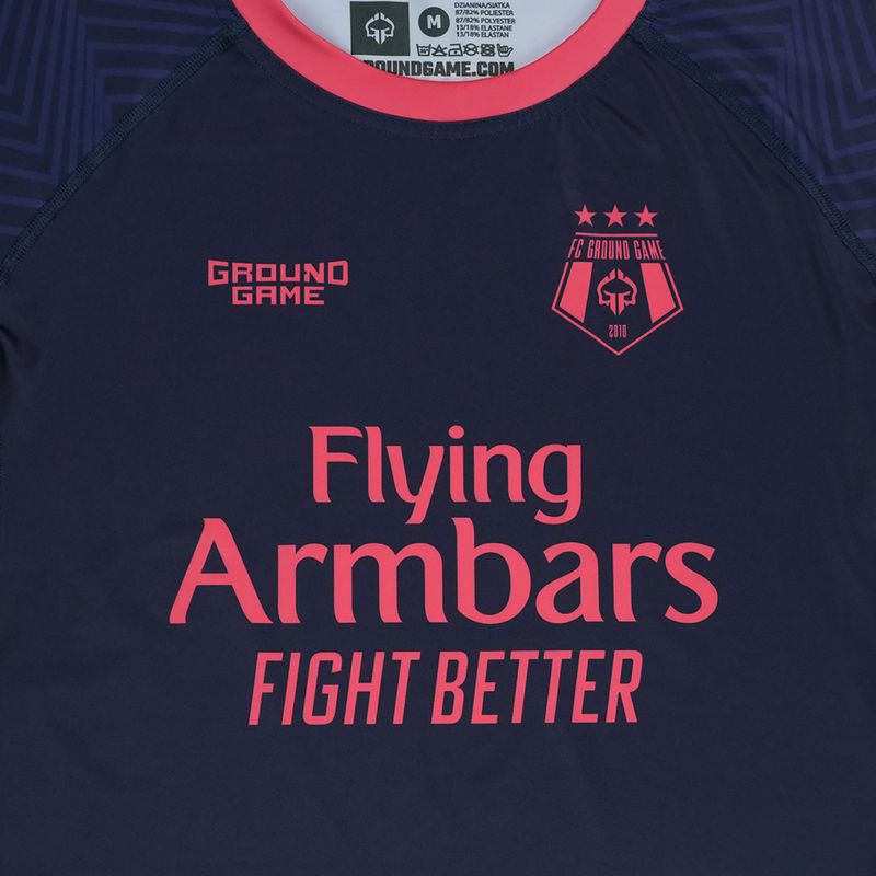 Rashguard Ground Game FC Armbar albastru marin 4