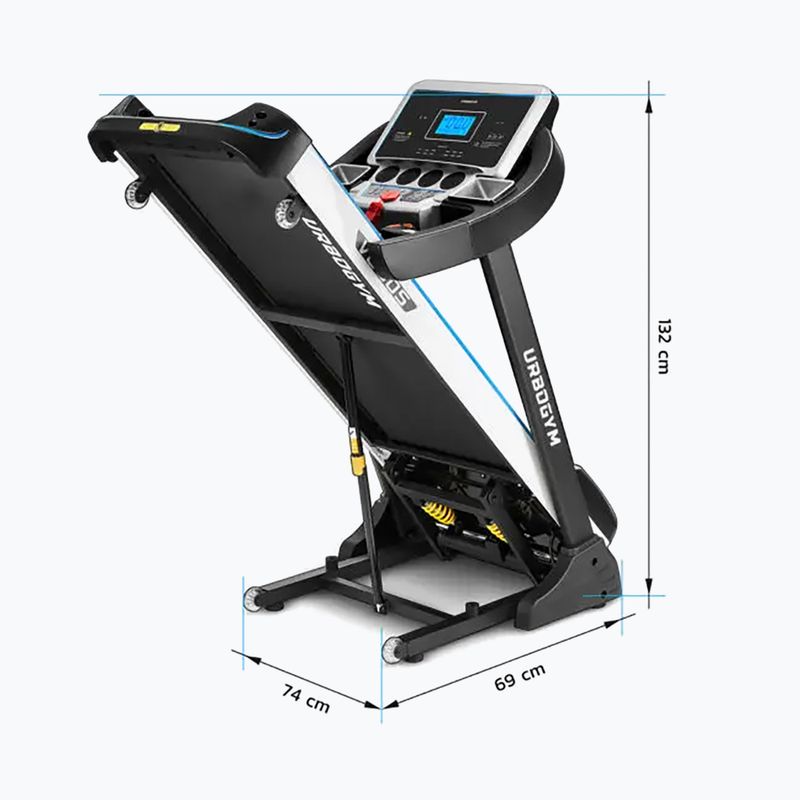 Bandă de alergare electrică Urbogym V660S, negru, 5904906085077 6