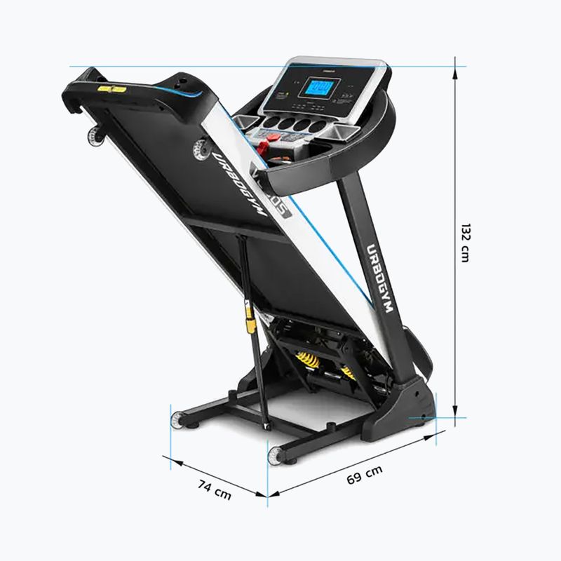 Bandă de alergare electrică Urbogym V660S, negru, 5904906085077 7