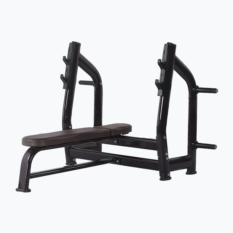 Bauer Fitness banc de antrenament cu haltere olimpice negru PLM-524