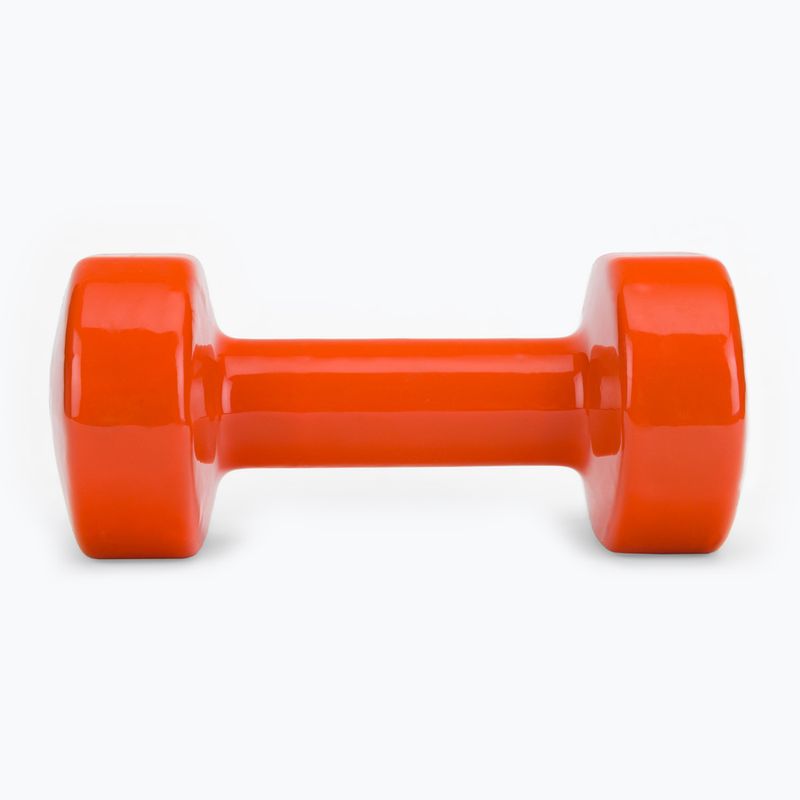 Ganteră din vinil Bauer Fitness 5 kg portocalie AC-1406 4