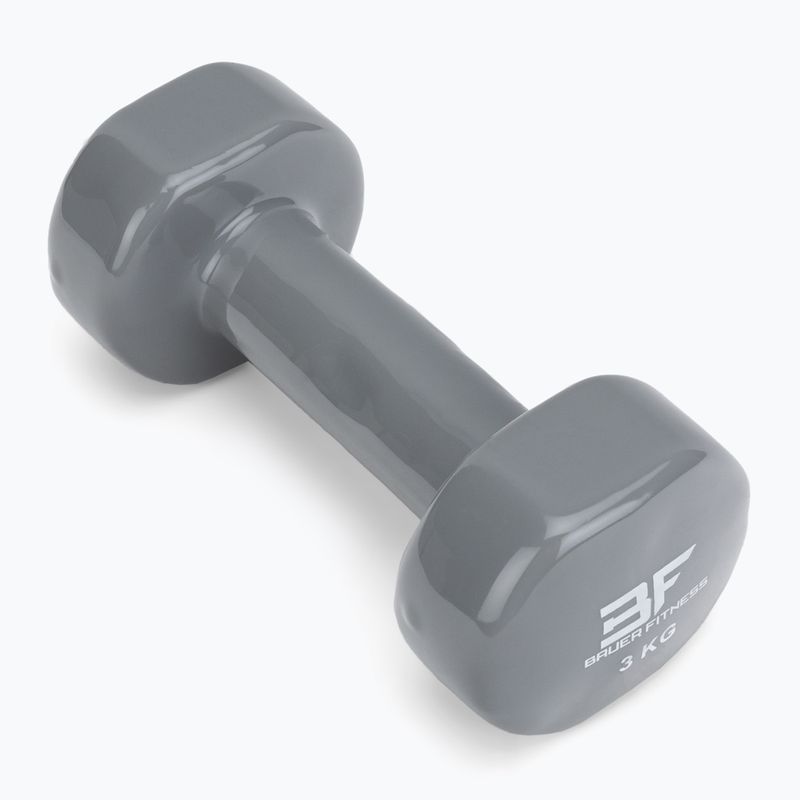 Ganteră din vinil Bauer Fitness 3 kg gri AC-1404 2