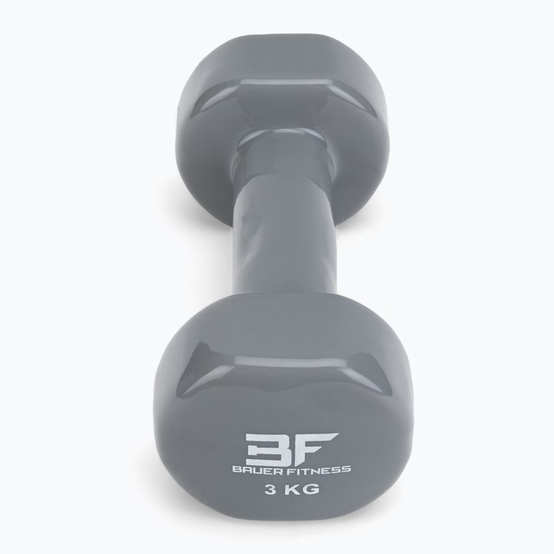 Ganteră din vinil Bauer Fitness 3 kg gri AC-1404 3