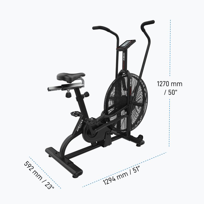Bicicletă cu rezistență pe aer Xebex Air 1000 black 8