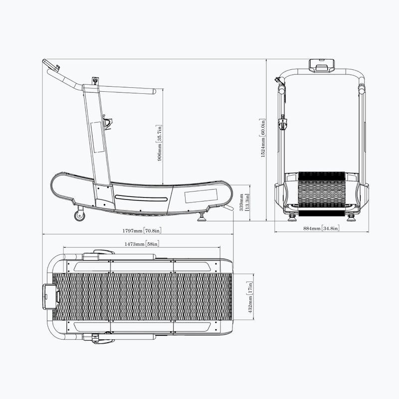 Bandă de alergare fără motor XEBEX Air Runner Black 12
