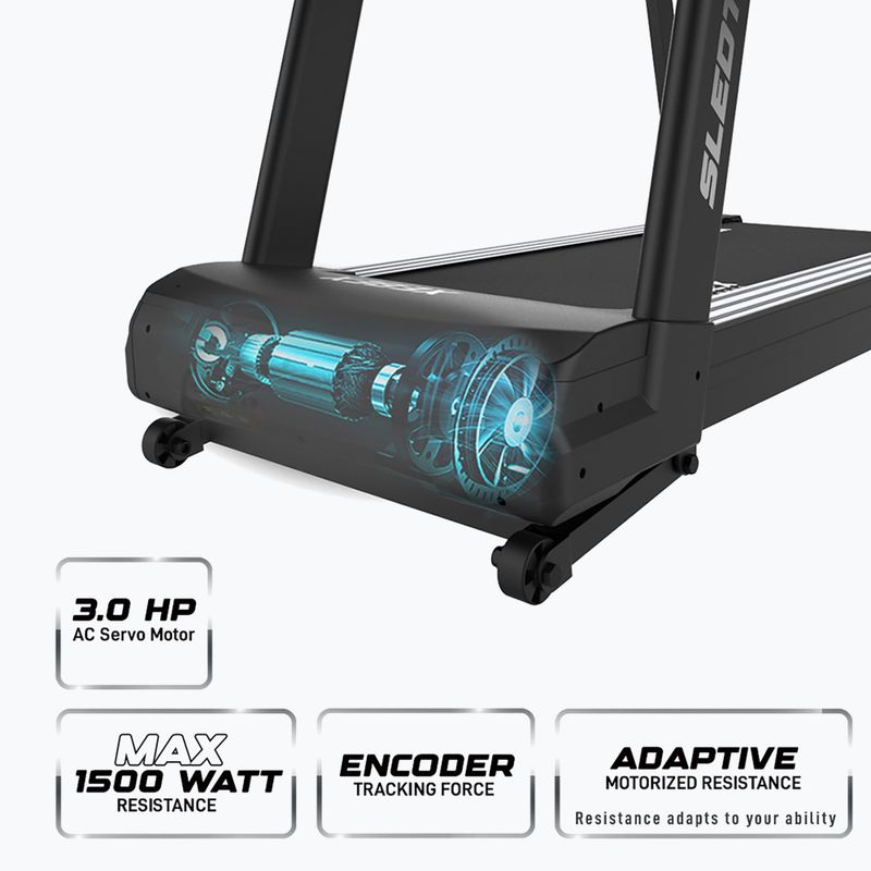 Bandă de alergare electrică XEBEX SledTrac 6000 black 6