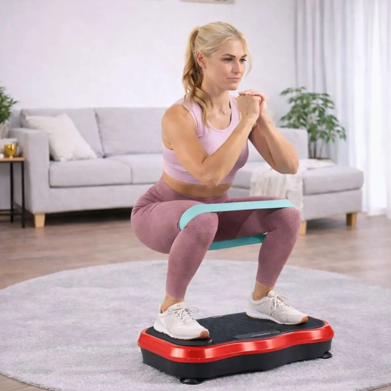 Platformă cu vibrații Extralink Moonwalk Spin Move black/red 8