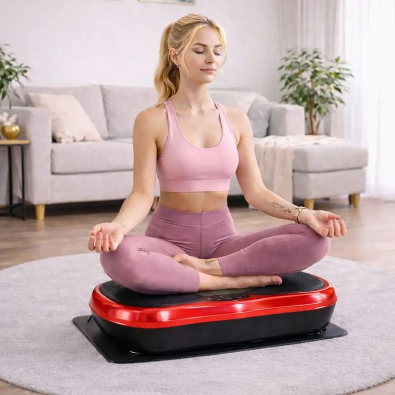 Platformă cu vibrații Extralink Moonwalk Spin Move black/red 11