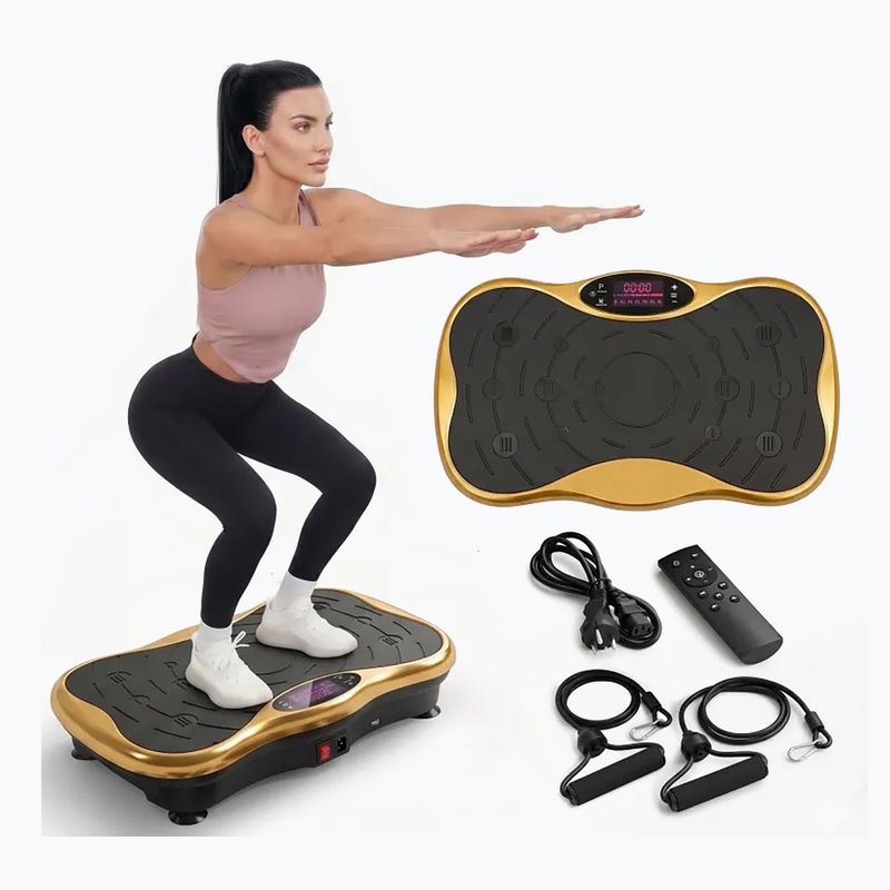 Platformă cu vibrații Extralink Moonwalk Spin Move black/gold 8