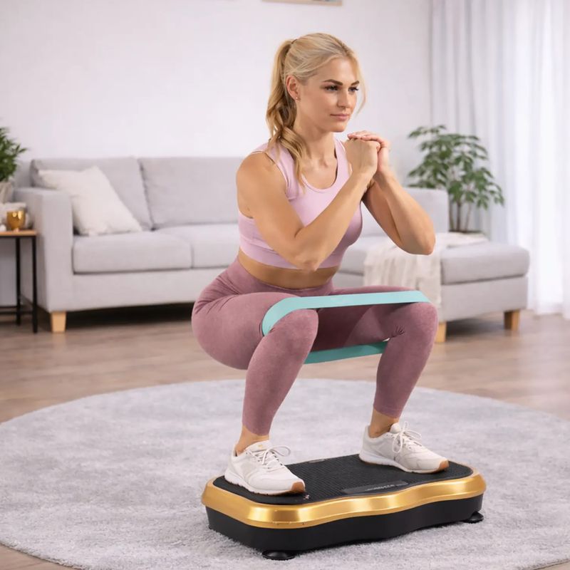 Platformă cu vibrații Extralink Moonwalk Spin Move black/gold 13