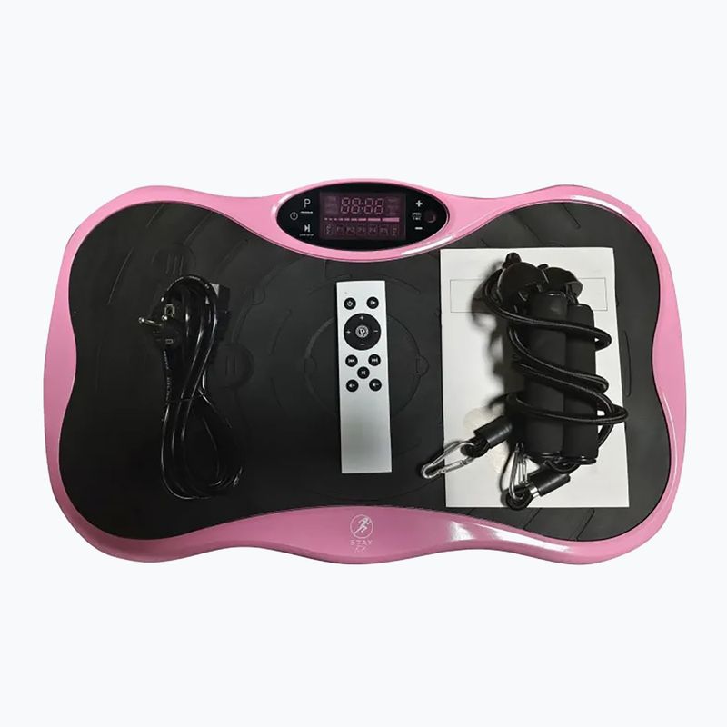 Platformă cu vibrații Extralink Moonwalk Spin Move black/pink