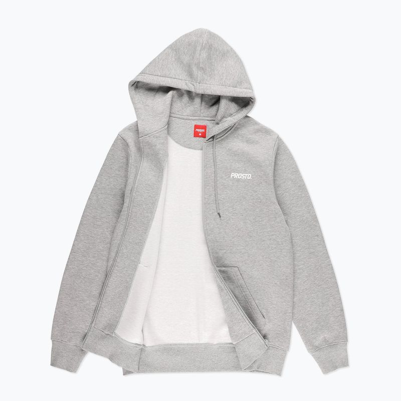 Bluză pentru bărbați PROSTO Rendot Zip Hoodie gray 3